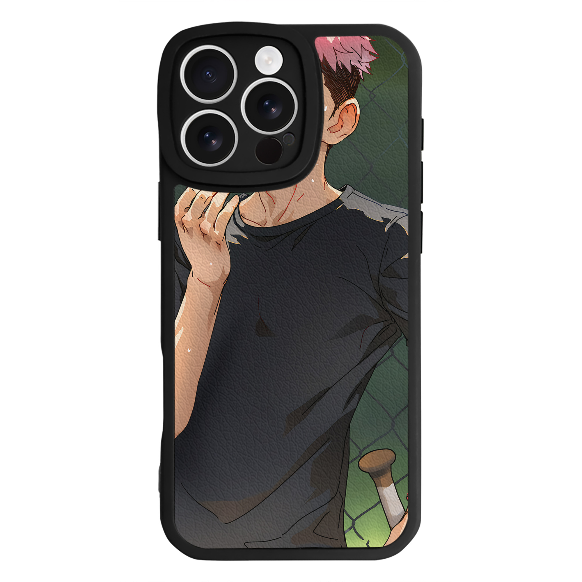 （画像用） 呪術廻戦 Jujutsu Kaisen 【iPhone 16シリーズ対応】シリコンスマホケース（レザー調） 材質：シリコン